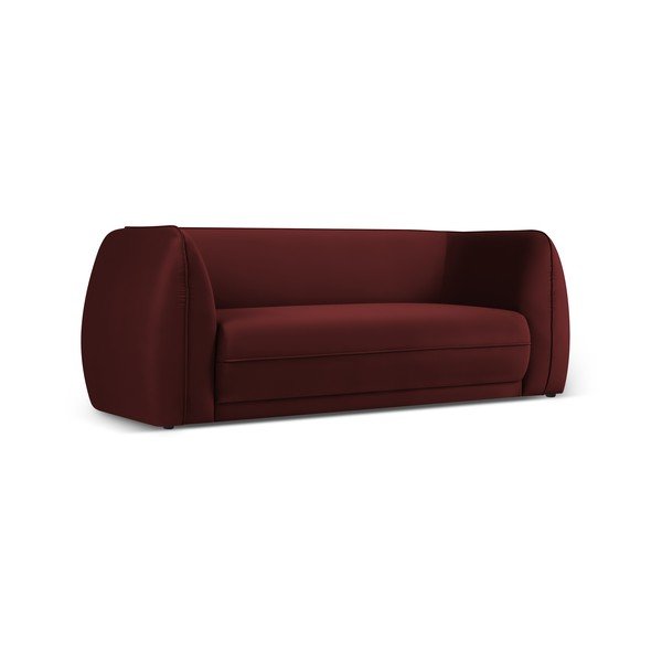 Punane sametist diivan 190 cm Lando - Micadoni Home-image-2
