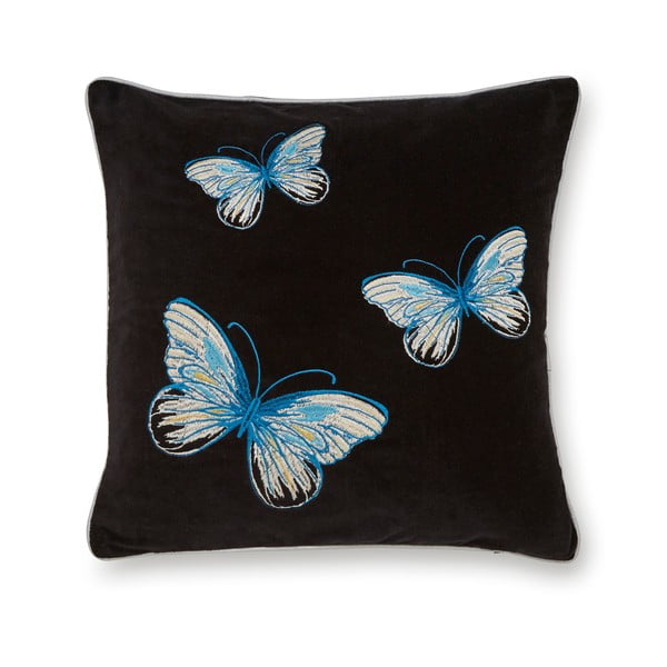 Must puuvillane dekoratiivpadi , 45 x 45 cm Opulence Butterflies - Cooksmart ®