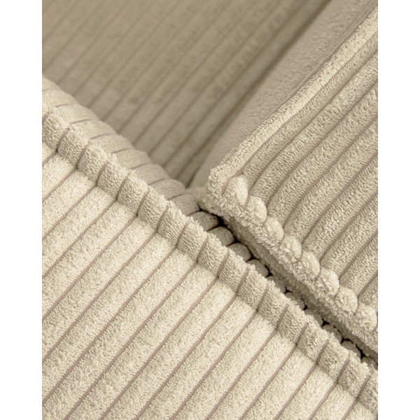Beež kordvelvetist diivan 210 cm Blok - Kave Home-image-3