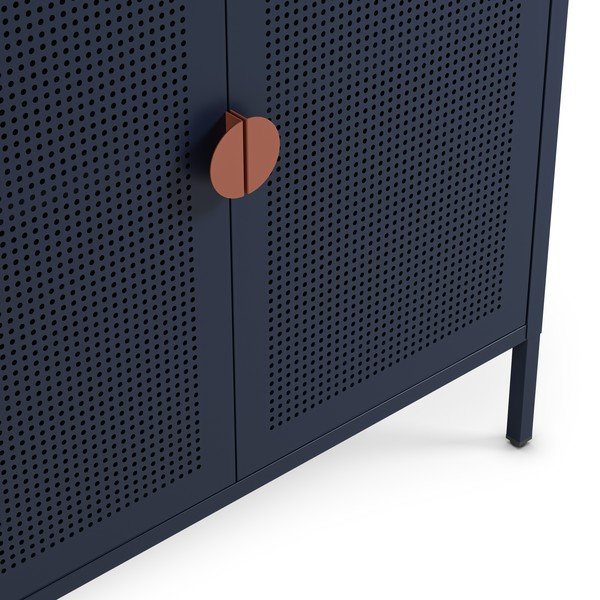 Tumesinine metallkapp 160x90x40 cm Sayla - Marckeric-image-3
