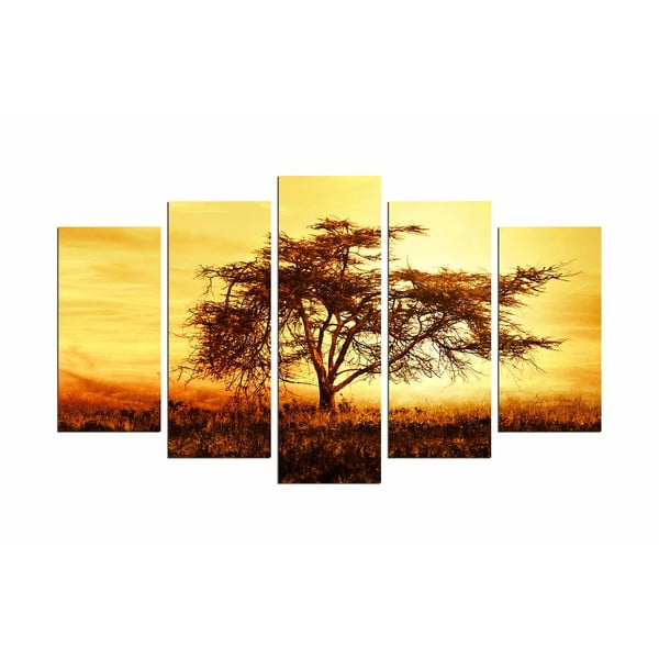 Vícedílný obraz Tree In The Golden Hour, 110 x 60 cm