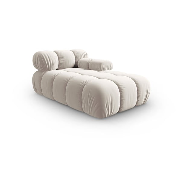 Beež sametist diivanimoodul (parem nurk) Bellis - Micadoni Home-image-3