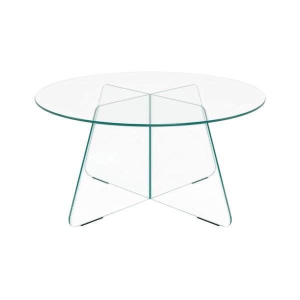 Klaasist ümmargune diivanilaud ø 80 cm Samos - Actona-image-2