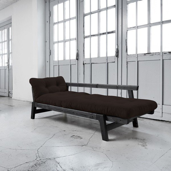 Rozkládací pohovka Karup Step Black/Brown-image-3