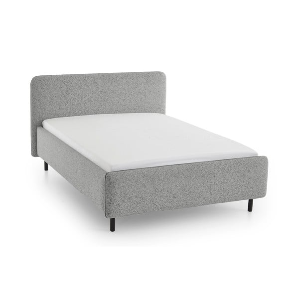 Helehall polsterdatud kaheinimesevoodi panipaigaga ja liistudest raamiga 160x200 cm Primo - Meise Möbel-image-2