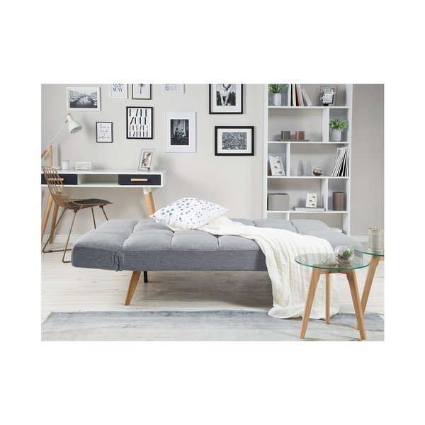 Světle šedá rozkládací pohovka Monobeli Nancy-image-3