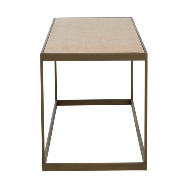Pruun/naturaalne kohvilaud tammeplaadiga 40x120 cm Grenoble - Premier Housewares-image-4