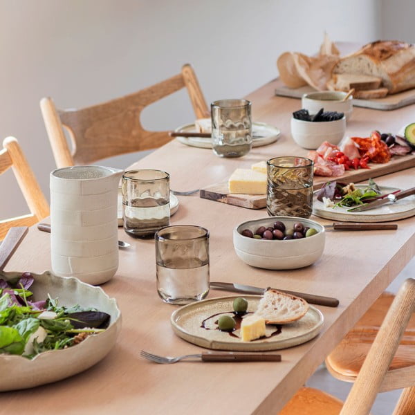 Beež taldrikud 2 tk komplektis kivist ø 20 cm Sand Grain - Mette Ditmer Denmark-image-4