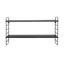 Must metallist riiul North - Bloomingville