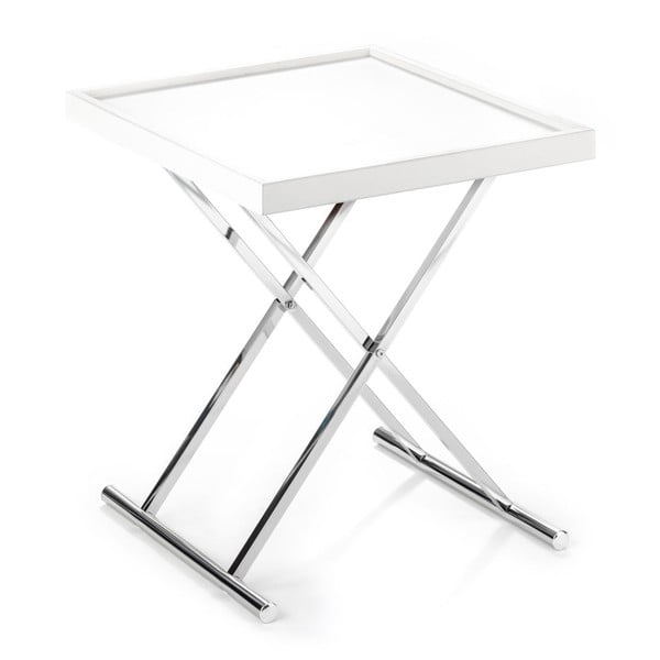 Bílý odkládací stolek se snímatelnou deskou Tomasucci Baldi