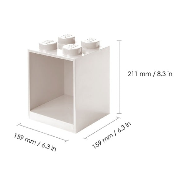 Komplekt 2 punast laste seinariiulit Brick - LEGO®-image-3