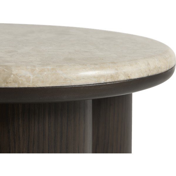 Ümmargune abilaud marmorist pealispinnaga ø 45 cm Piazze - Unique Furniture-image-1