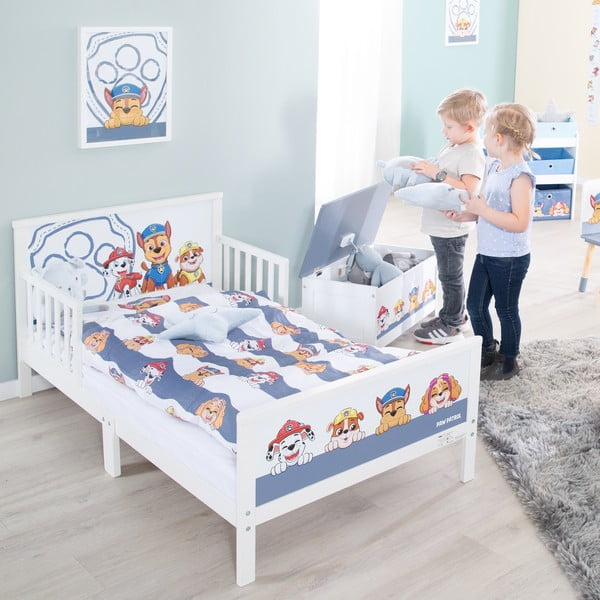 Valge-sinine lastevoodi 70x140 cm Paw Patrol - Roba-image-1