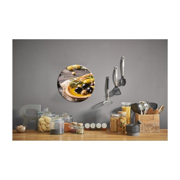 Klaasist seinakell Kuldne, ø 30 cm Gold Olives - Styler-image-2