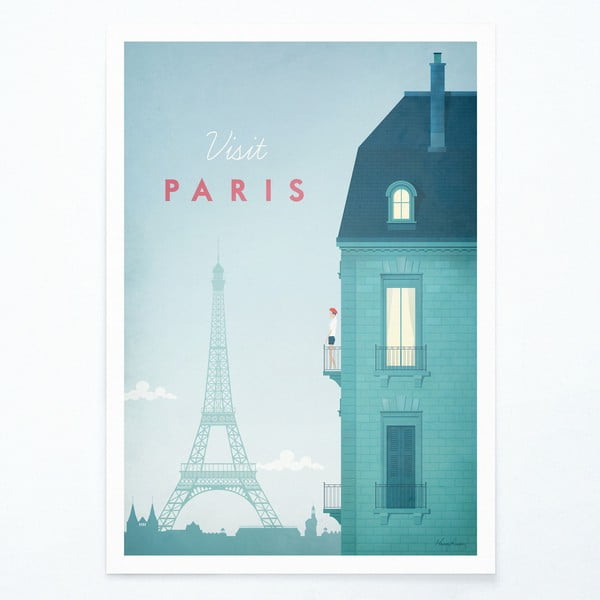 Plakat , 30 x 40 cm Paris - Travelposter