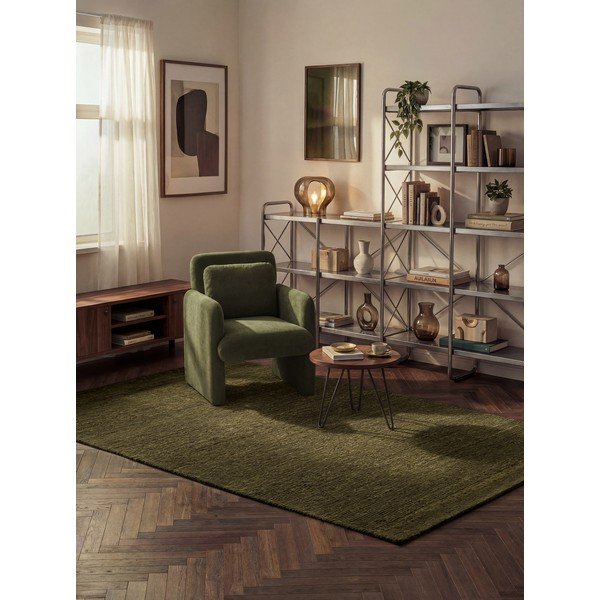Tumeroheline käsitsi kootud villane vaip 200x290 cm Bexley Woolwich - Ted Baker-image-1