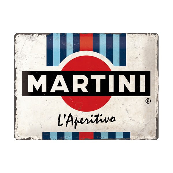 Seina dekoratiivne märk Martini Martini (L'Aperitivo Racing Stripes) - Postershop