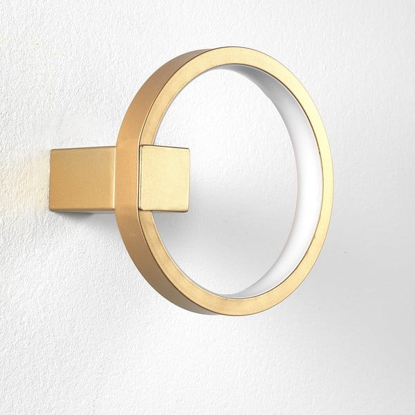 Kuldset värvi seinalamp, ø 15 cm Ring - Tomasucci-image-1