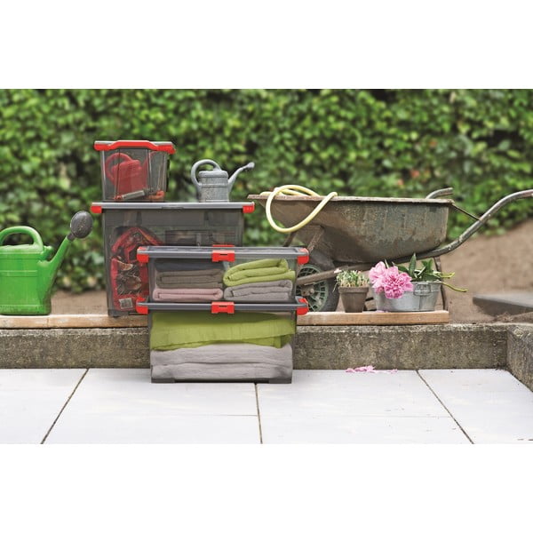 Kaanega plastikust hoiukarp Evo Total - Rotho-image-2