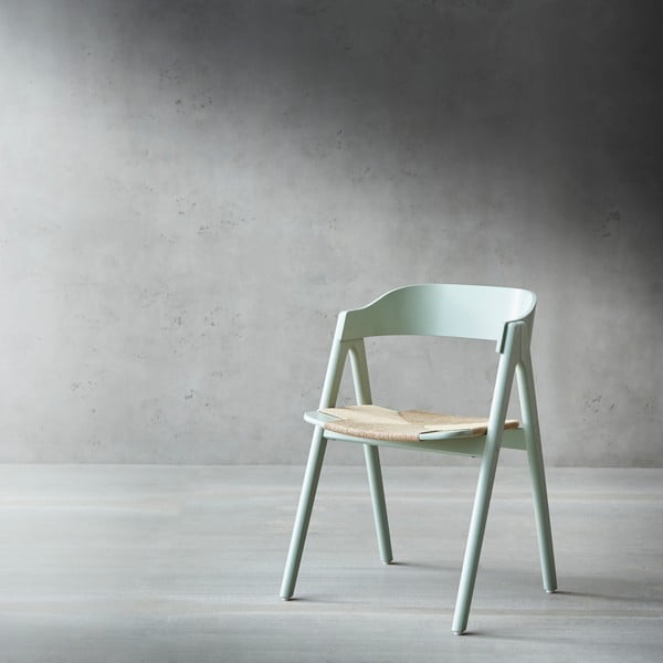 Hammeli heleroheline pöögipuidust söögitool rotangist istmega Findahl by Hammel Mette - Hammel Furniture-image-1