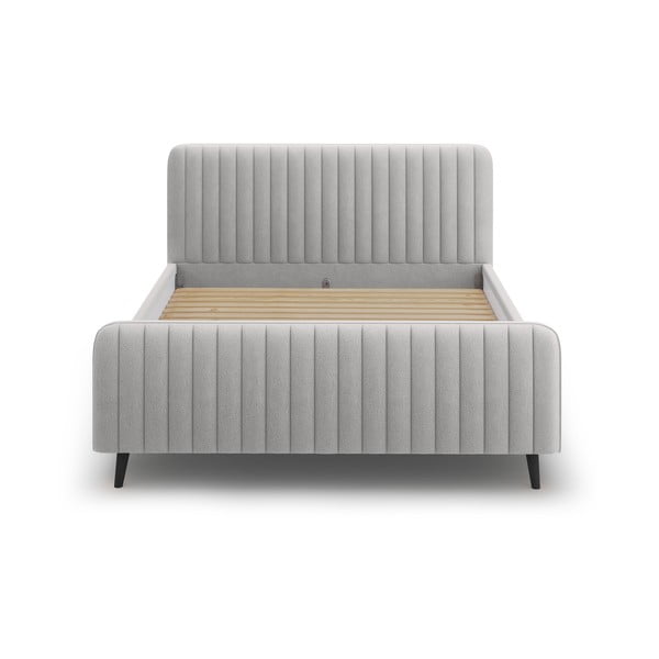 Helehall polsterdatud kaheinimesevoodi koos restiga 180x200 cm Lily - Micadoni Home-image-2