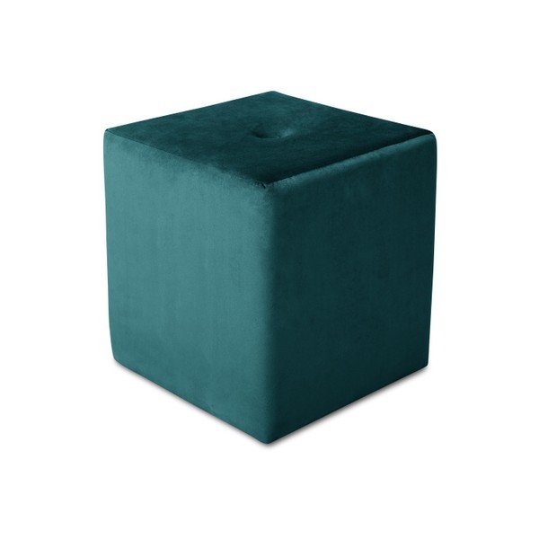 Roheline/sinine sametist taburett Margaret – Mazzini Sofas-image-3