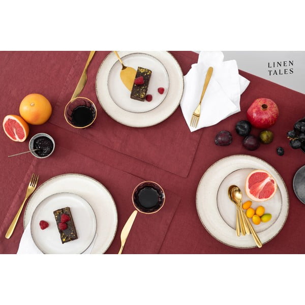 Linane laudlina 140x140 cm Marsala - Linen Tales-image-1