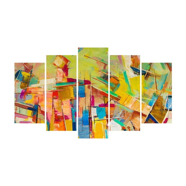 Vícedílný obraz na plátně Multicolor Abstract