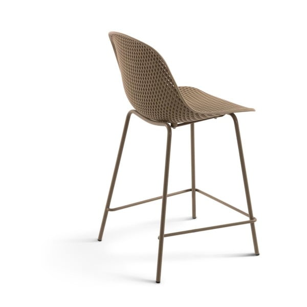 Beež metallist-plastist aia baaritool Quinby - Kave Home-image-2
