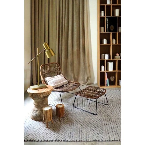 Helepruun pestav käsitsi kootud villane vaip 170x240 cm Golden Coffee - Lorena Canals-image-3
