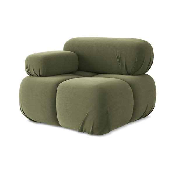 Heleroheline sametist diivanimoodul (vasakpoolne nurk) Lokua - Makamii-image-1