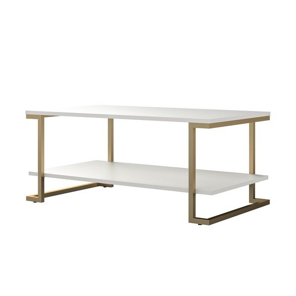 Valge ja kuldne kohvilaud , 106 x 45 cm Camila - CosmoLiving by Cosmopolitan-image-3