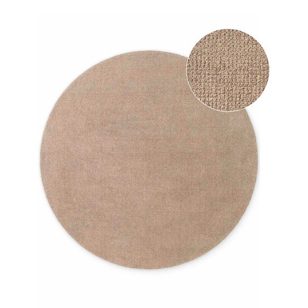 Beež käsitsi kootud villane ümmargune vaip ø 160 cm Greenwich - Ted Baker