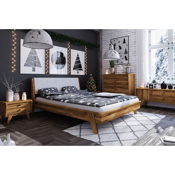 Tammepuust kaheinimesevoodi 200x200 cm Retro 1 - The Beds-image-3