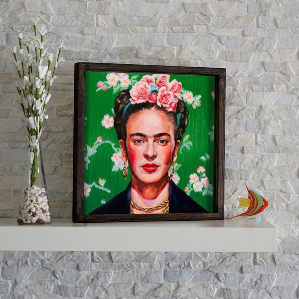Seinamaal Frida Kahlo, 34 x 34 cm - Evila Originals-image-1