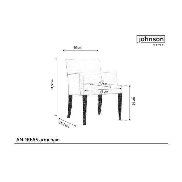 Šedé křeslo JohnsonStyle Andreas-image-1