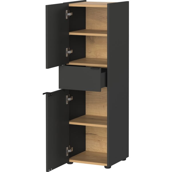 Antratsiitne kõrge vannitoakapp 34x111 cm Forano - Germania-image-2