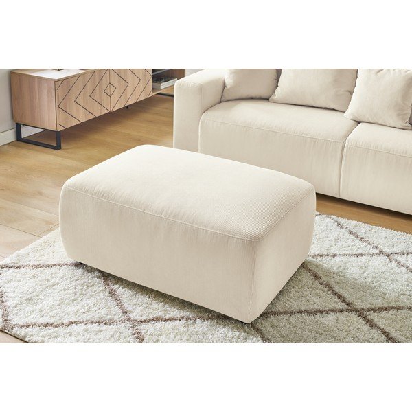 Kreemjas korduvkoor pouf Envy - Bobochic Paris-image-1