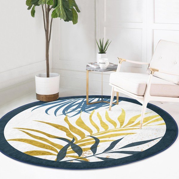 Pestav ümmargune vaip, sobitub robottolmuimejaga ø 120 cm Comfort - Mila Home-image-2