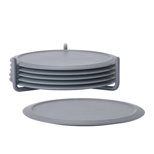 Hallid silikoonist alusplaadid komplektis 6 taldrikuga Singles - Zone-image-2