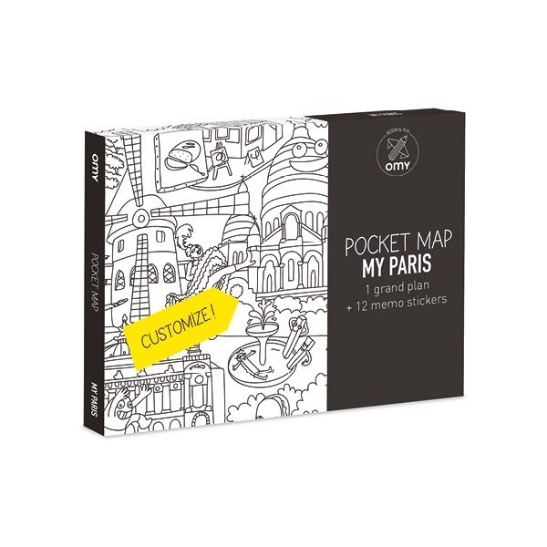 Kapesní omalovánka mapa Paris-image-1