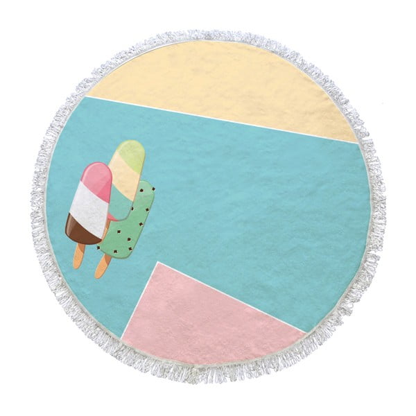 Kruhová osuška ice Cream Baby, ⌀ 150 cm
