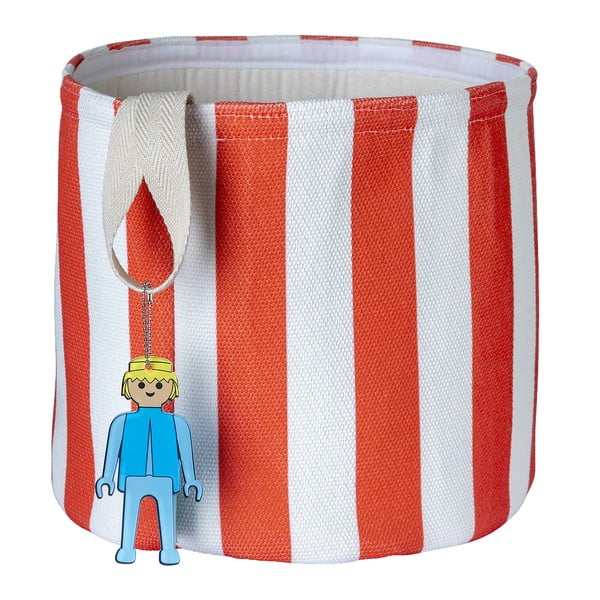 Punane riidest mänguasjakorv ø 30x28 cm Stripes - Playmobil