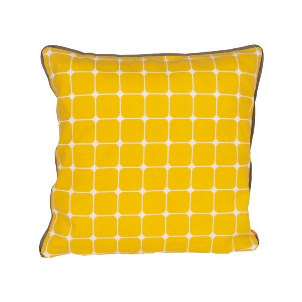 Polštář s výplní Tiles Yellow, 45x45 cm-image-1