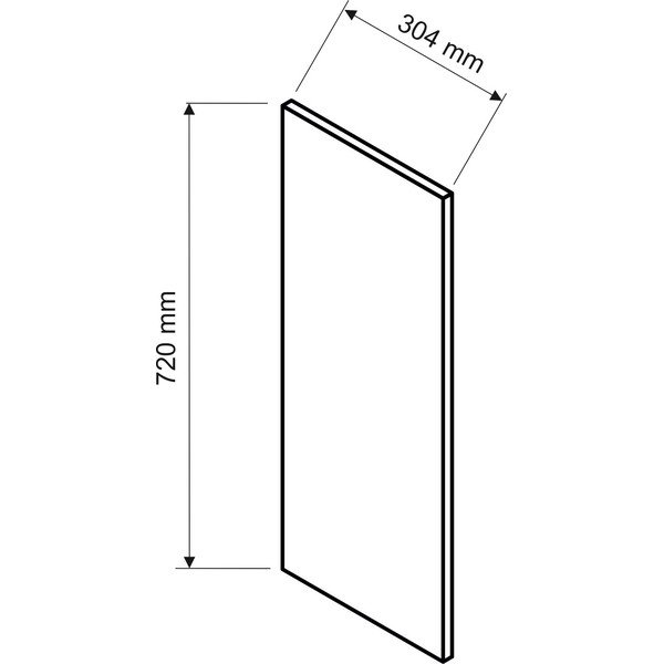 Köögi küljekatteplaat (laius 30 cm) Rowan - STOLKAR-image-1
