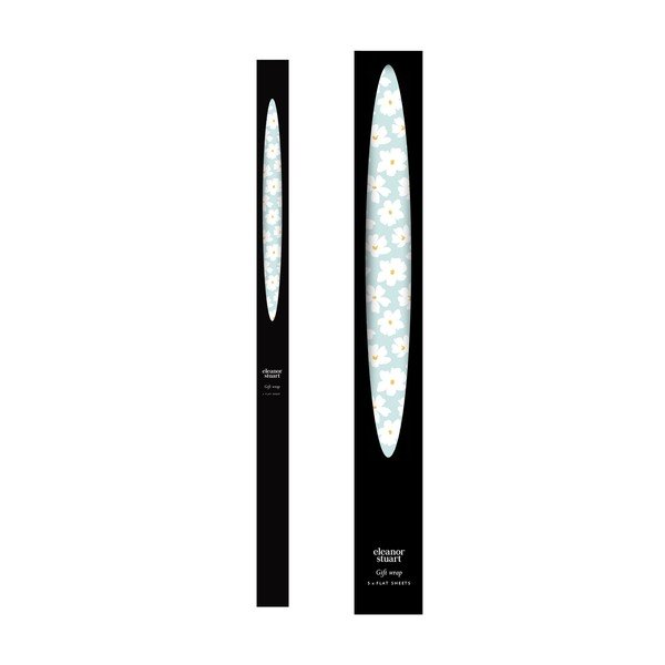 Sinine ja valge pakkepaber nr 8 Floral - eleanor stuart-image-3