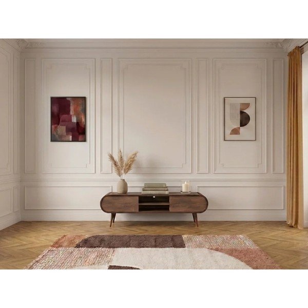 Televiisorilaud tammepuust ja naturaalsest värvist 180x52x40 cm Billie - Bobochic Paris-image-3