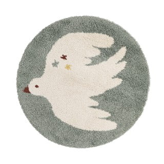 Heleroheline laste vaip ø120 cm Bohemian Bird Aqua - Nattiot