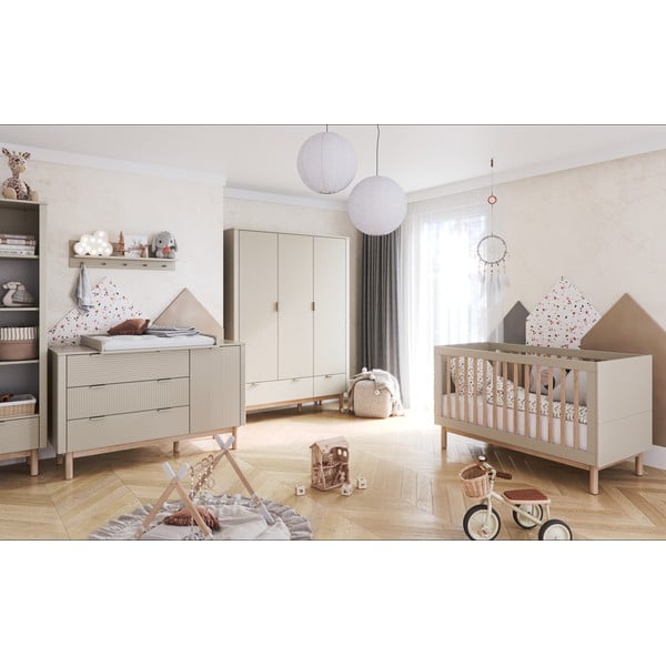 Beež madal laste kummut 144,5x52 cm Miloo - Pinio-image-1