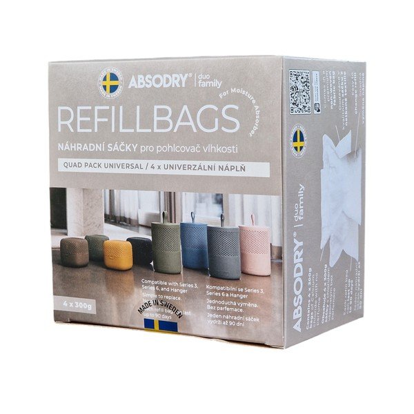 Absorberi varutäite komplekt 4 tk Absodry Duo Family Bag – Everbrand Sweden-image-2